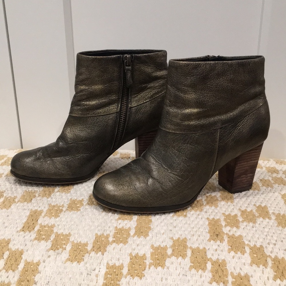 Cole Haan + Nike Air booties — bronze